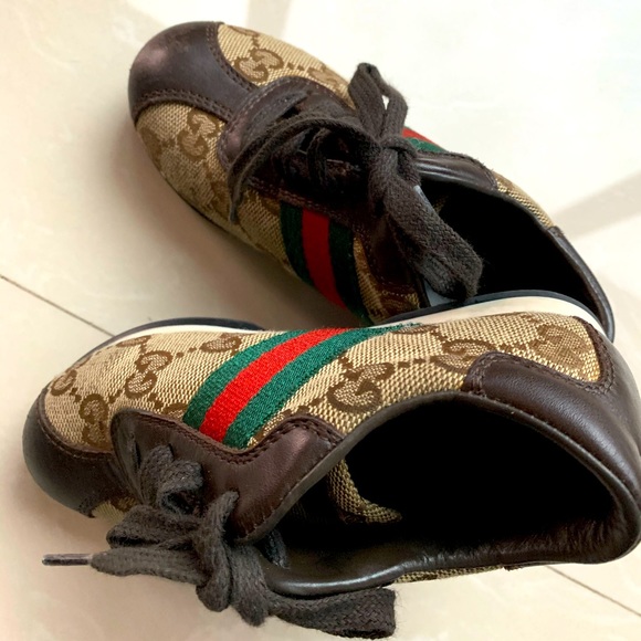 Gucci Kids Ace GG Sneakers-Size 25 - Picture 2 of 5